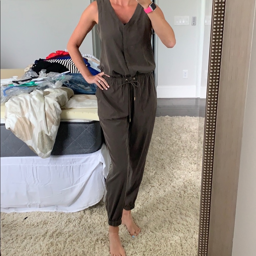 Army green Express jumpsuit
